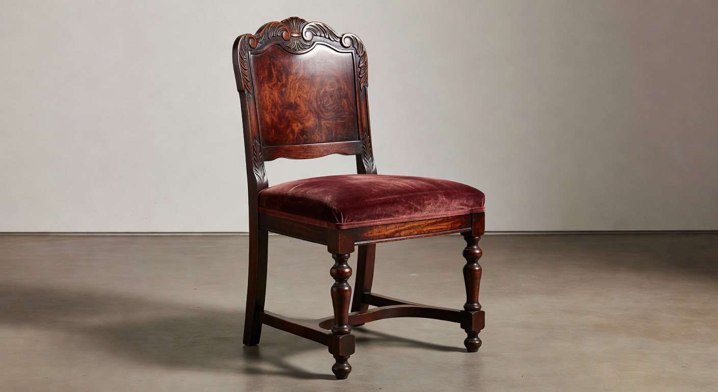 Victorian Mahogany Chair - Main View