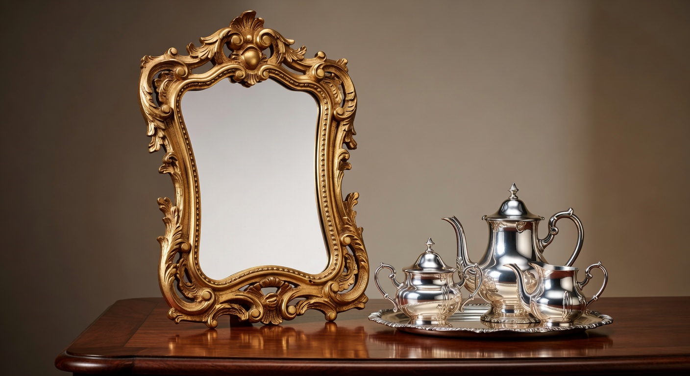 Louis XV Style Giltwood Mirror