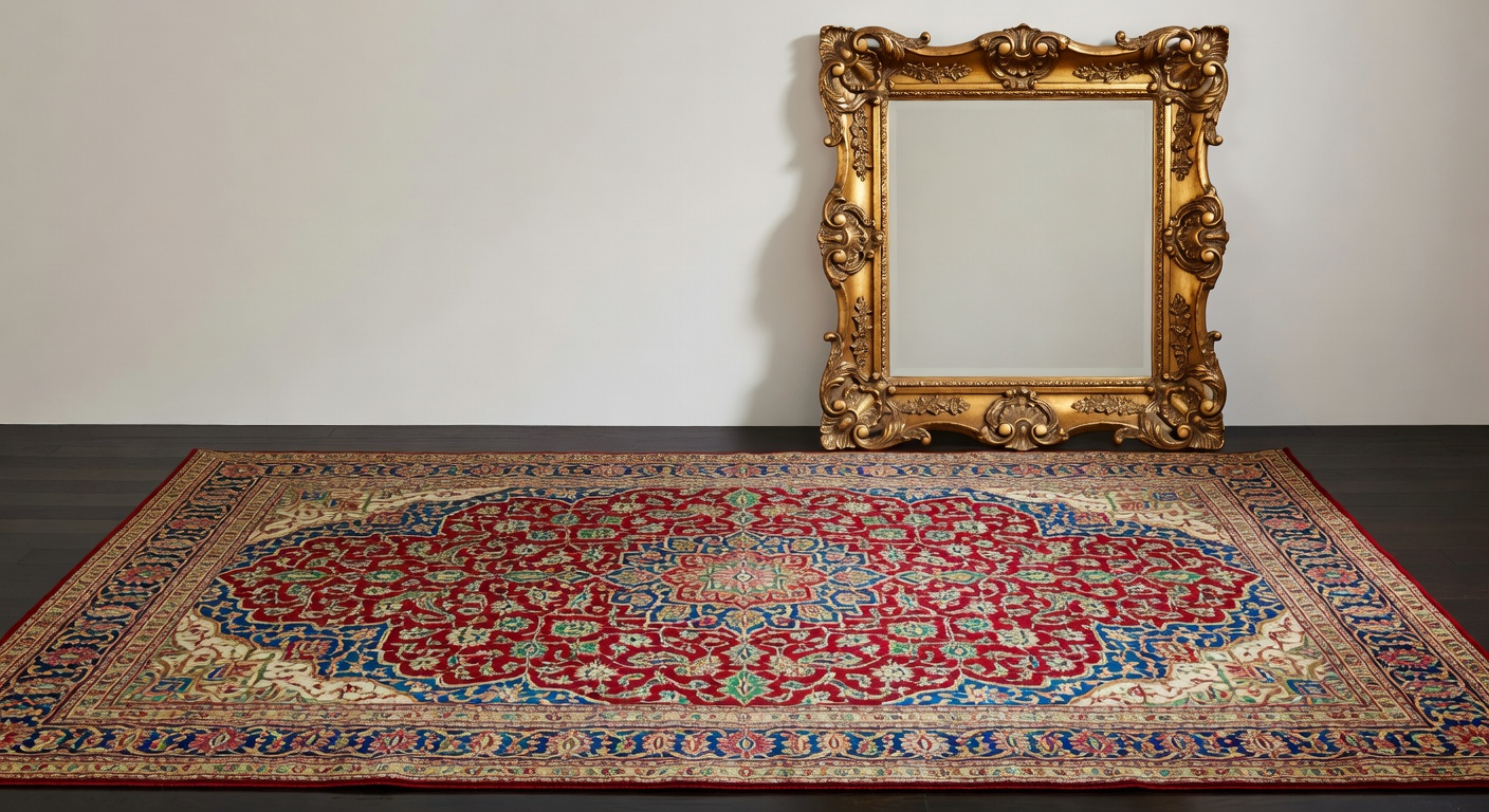 Persian Silk Qum Rug
